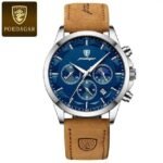 Montre POEDAGAR 613 Bracelet en cuire – Image 2
