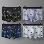 Boxer en coton respirant pour homme - sous vêtements masculin - 04 pièces